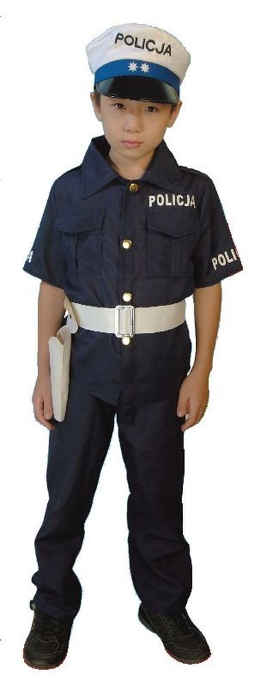 Policjant, strój z akcesoriami, rozmiar 104
