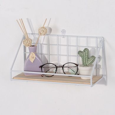 Półka ścienna, loft, biała, 25 cm