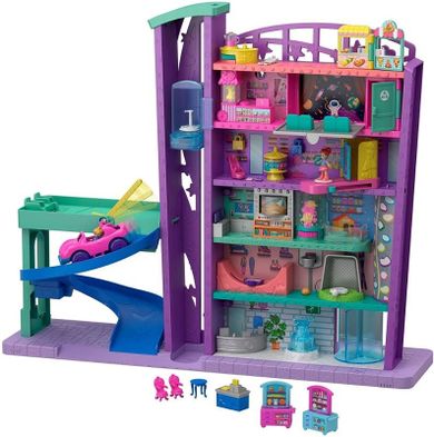 Polly Pocket, Mega Centrum Handlowe, zestaw do zabawy z laleczkami i akcesoriami