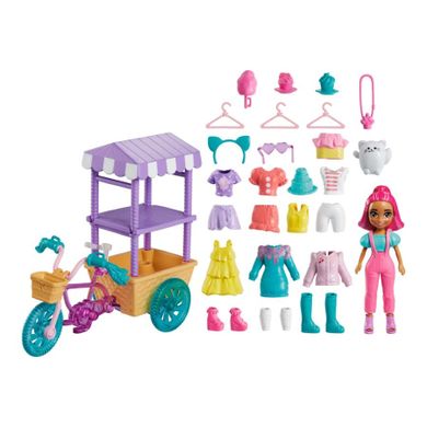 Polly Pocket, Modne mobilne stoisko, zestaw z laleczką i akcesoriami