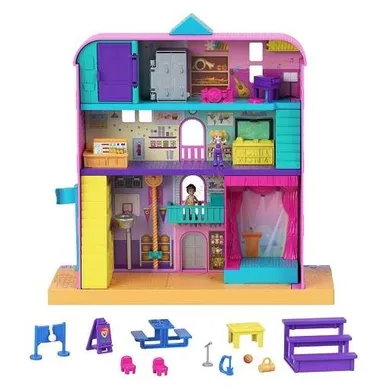 Polly Pocket, Pollyville, Szkoła, zestaw do zabawy z mikrolalkami i akcesoriami
