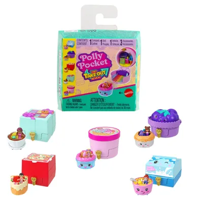 Polly Pocket, Przekąski niespodzianki, mały zestaw kompaktowy, 1 szt.
