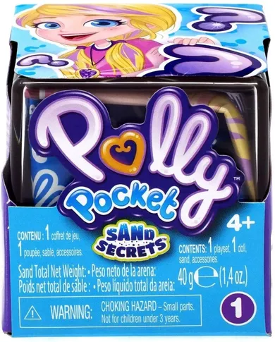 Polly Pocket, Sand Secrets, zestaw niespodzianka z piaskiem