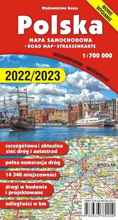 Polska. Mapa 1:700 000