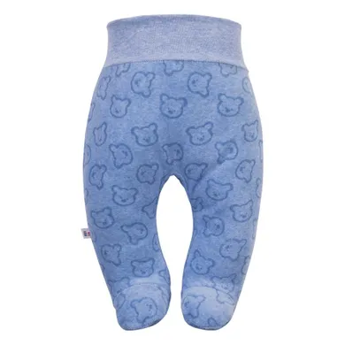 Półspiochy chłopięce, welurowe, niebieskie, Eevi