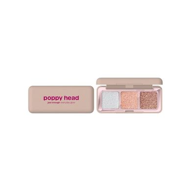 Poppy Head, Just Enough Everyday Glow, paleta cieni do powiek, 01 Shine Agenda, 4.8g
