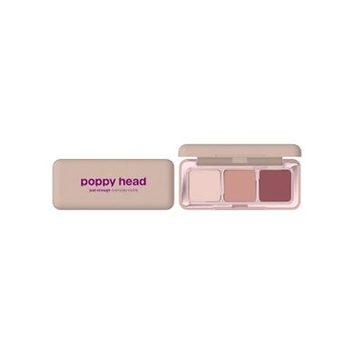 Poppy Head, Just Enough Everyday Matte paleta cieni do powiek, 01 Mauve On, 4.8g