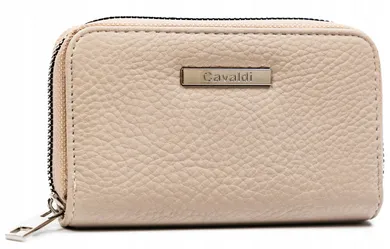 Portfel, beżowy, skóra ekologiczna, Cavaldi