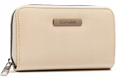 Portfel, beżowy, skóra ekologiczna, Cavaldi