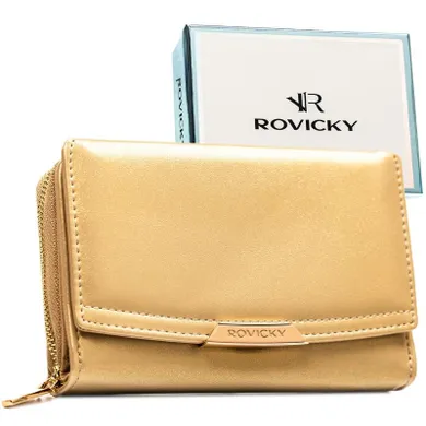 Portfel, beżowy, skóra ekologiczna, Rovicky