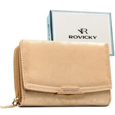 Portfel, beżowy, skóra ekologiczna, Rovicky