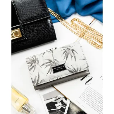 Portfel, biały, skóra ekologiczna, Peterson