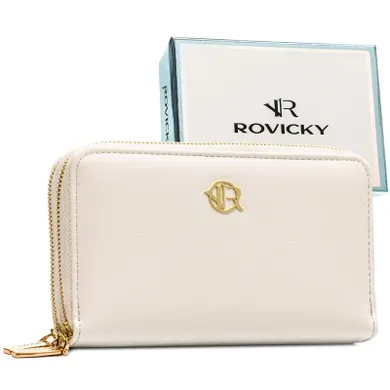 Portfel, biały, skóra ekologiczna, Rovicky