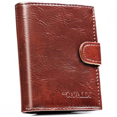 Portfel, brązowy, skóra ekologiczna, 4U Cavaldi