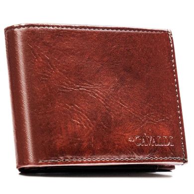Portfel, brązowy, skóra ekologiczna, 4U Cavaldi