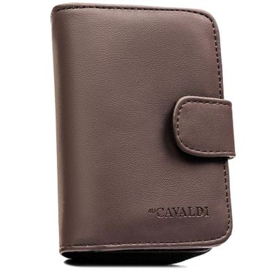 Portfel, brązowy, skóra ekologiczna, 4U Cavaldi