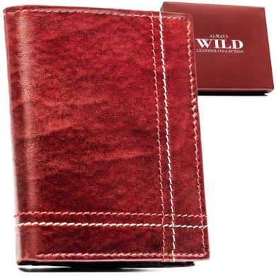 Portfel, brązowy, skórzany, RFID, Always Wild