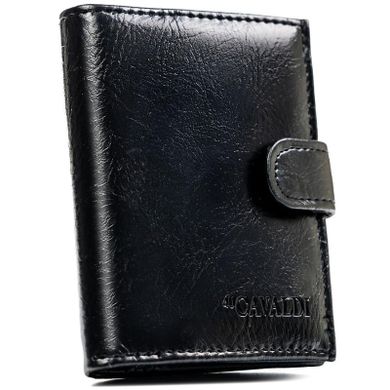 Portfel, czarny, skóra ekologiczna, 4U Cavaldi