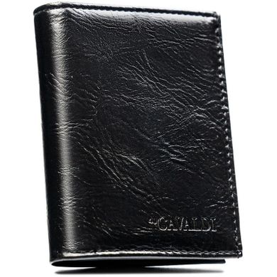Portfel, czarny, skóra ekologiczna, 4U Cavaldi