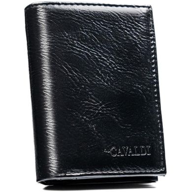 Portfel, czarny, skóra ekologiczna, 4U Cavaldi