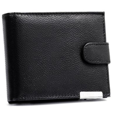 Portfel, czarny, skórzany, 4U Cavaldi