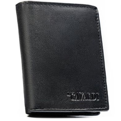 Portfel, czarny, skórzany, 4U Cavaldi