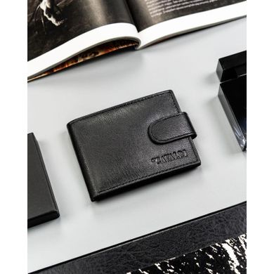 Portfel, czarny, skórzany, 4U Cavaldi