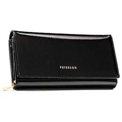 Portfel, czarny, skórzany, RFID, Peterson