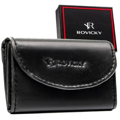 Portfel, czarny, skórzany, RFID, Rovicky