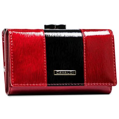 Portfel, czerwony, skórzany, 4U Cavaldi