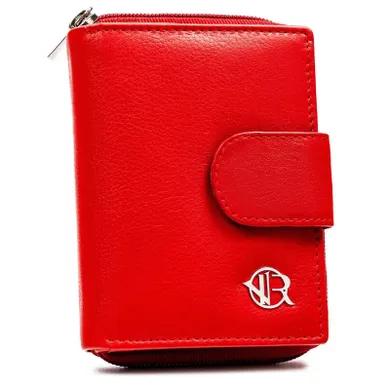 Portfel, czerwony, skórzany, Rovicky