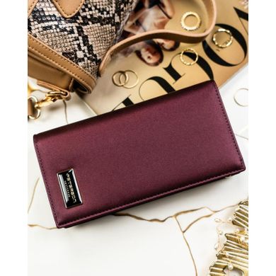 Portfel, fioletowy, skóra naturalna i ekologiczna, Peterson