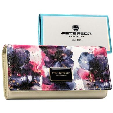 Portfel, mix, skóra naturalna i ekologiczna, Peterson