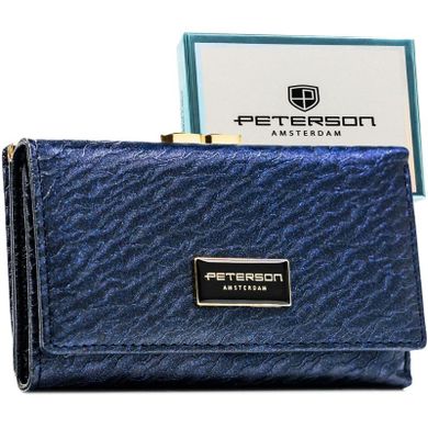 Portfel, niebieski, Peterson