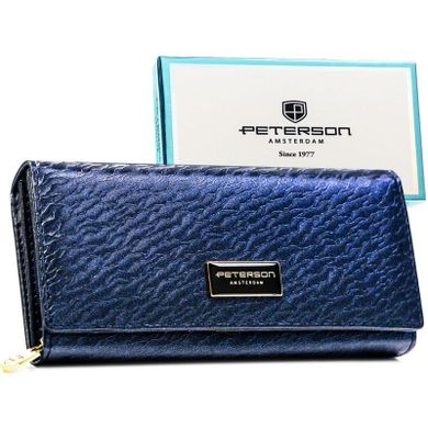 Portfel, niebieski, RFID, Peterson