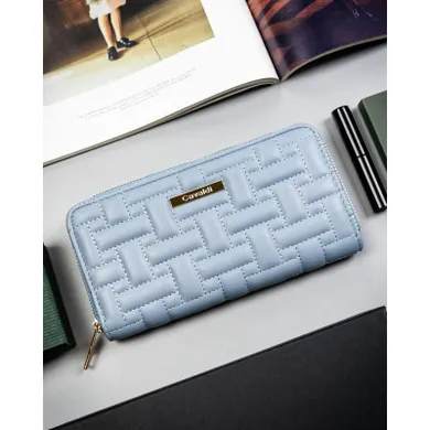 Portfel, niebieski, skóra ekologiczna, 4U Cavaldi