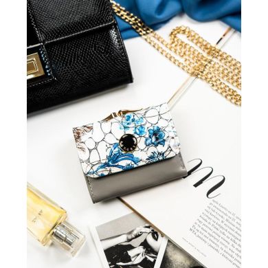 Portfel, niebieski, skórzany, Peterson