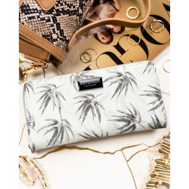 Portfel-piórnik, szary, skóra naturalna i ekologiczna, Peterson