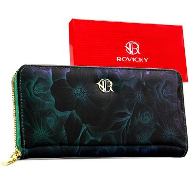 Portfel, zielony, skóra ekologiczna, Rovicky