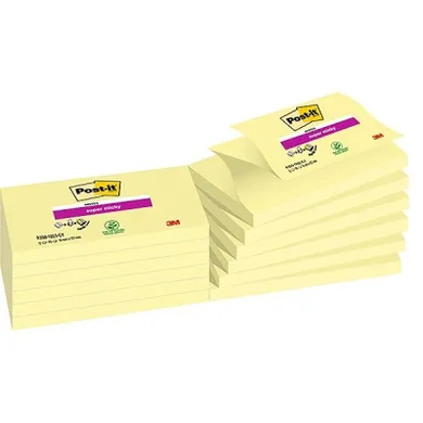 Post-it, karteczki samoprzylepne, żółte, 127-76 mm, 90 kartek