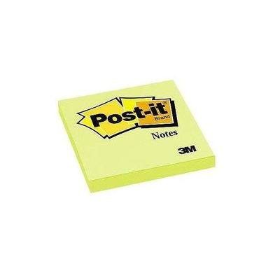 Post-it, karteczki samoprzylepne, żółte, 76-76 mm