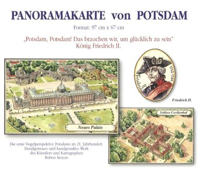Potsdam Panorama. Mapa pamiątkowa