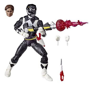 Power Rangers, Czarny Ranger, figurka Premium, 15 cm