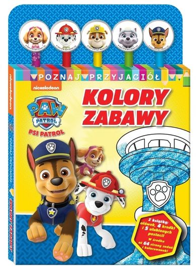 Poznaj przyjaciół. Kolory zabawy. Psi Patrol