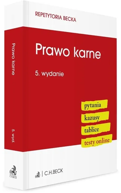 Prawo karne. Pytania. Kazusy. Tablice. Testy