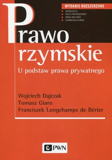 Prawo rzymskie. U podstaw prawa prywatnego…