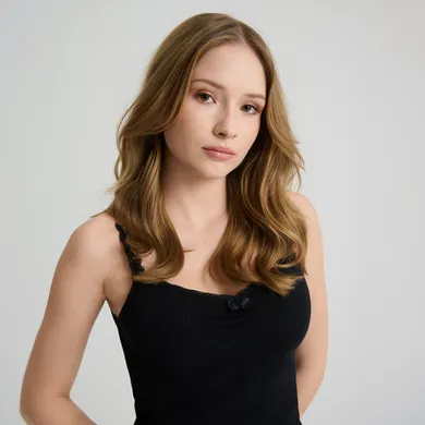 Prążkowany top z domieszką modalu NOWEAR