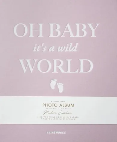 Printworks, Baby It's a Wild World, Fotoalbum, różowy, 30 stron