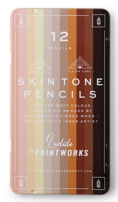 Printworks, Skin Tone, kredki, 12 kolorów
