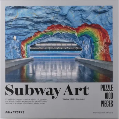 Printworks, Subway Art, Rainbow, puzzle, 1000 elementów
